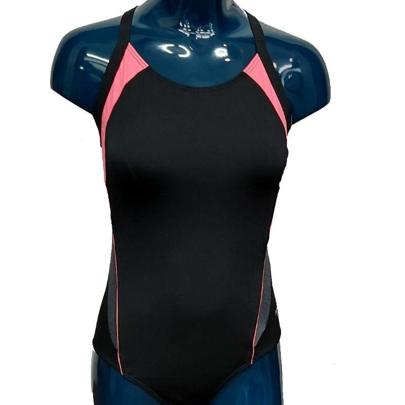 Aqua Sphere "Phelps" Kalista Swimming Costume - Black/Pink