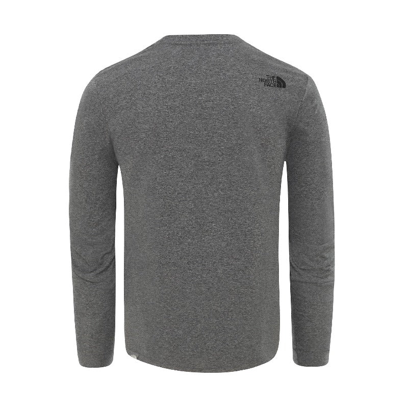 The North Face Simple Dome Men's Long Sleeve T-Shirt- Medium Grey 3