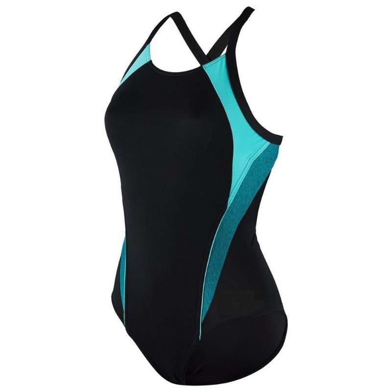 Aqua Sphere "Phelps" Kalista Swimming Costume - Black/Turquoise.1