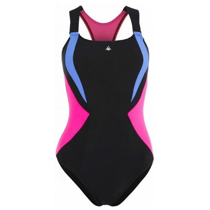 Aqua Sphere Siskin Swim Costume - Black/Blue/Pink