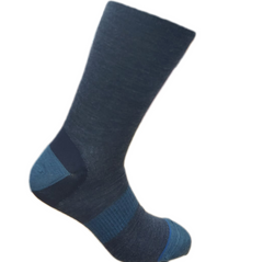 1000 Mile Approach Double Layer Walking Socks for Men - Navy