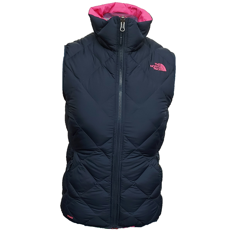 The North Face Women's Reversible Down Vest - Navy/Pink.2