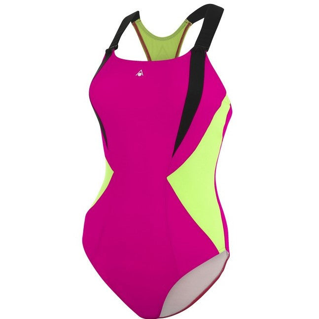 Aqua Sphere Siskin Swim Costume - Pink/Black
