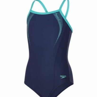 Speedo Girls Sports Logo Swimming Costume