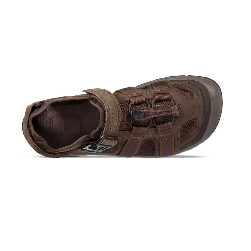 Teva Omnium 2 Leather Men's Closed Toe Sandals - Turkish Coffee 6