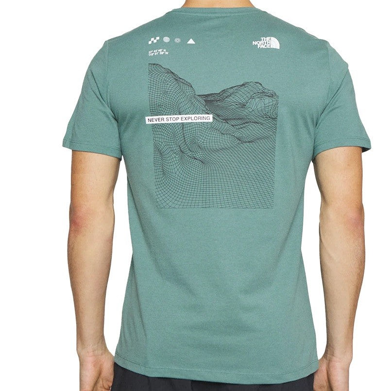 The North Face Foundation Graphic Men's Short Sleeve T-Shirt- Dark Sage