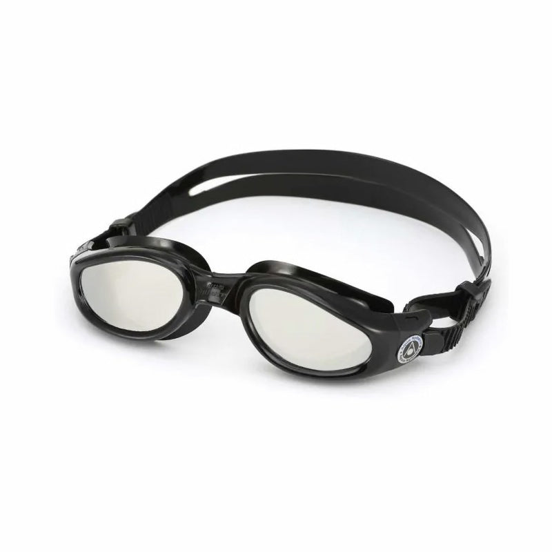 Aqua Sphere Kaiman Adult's Goggles Black/Mirrored Lens