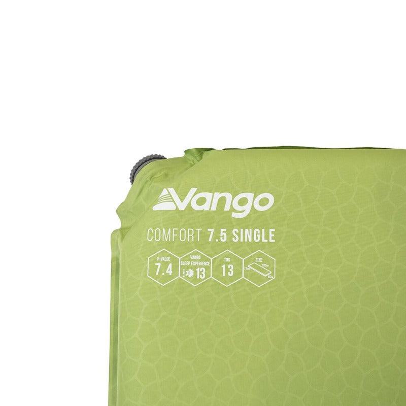 Vango Comfort 7.5cm Self Inflating Single Sleeping Mat 3