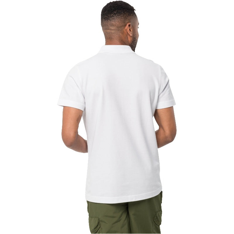 Jack Wolfskin Essential Polo Men's Shirt - White 2