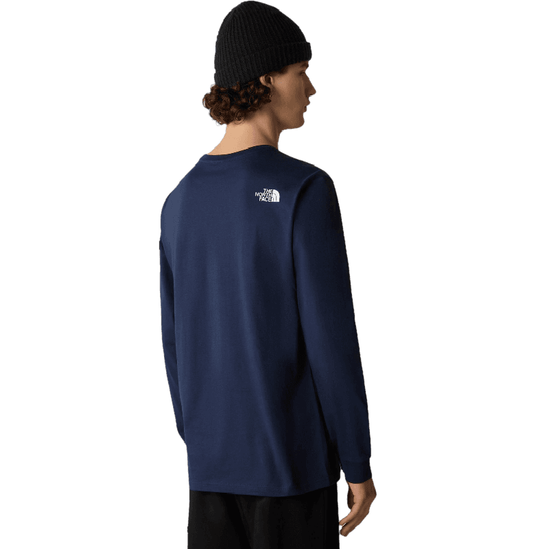 The North Face Simple Dome Men's Long Sleeve T-Shirt- Summit Navy 2