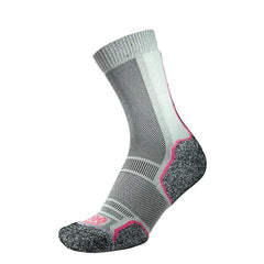 1000 Mile Trek Socks - Twin Pack Women's - Silver Blue/Pink.3
