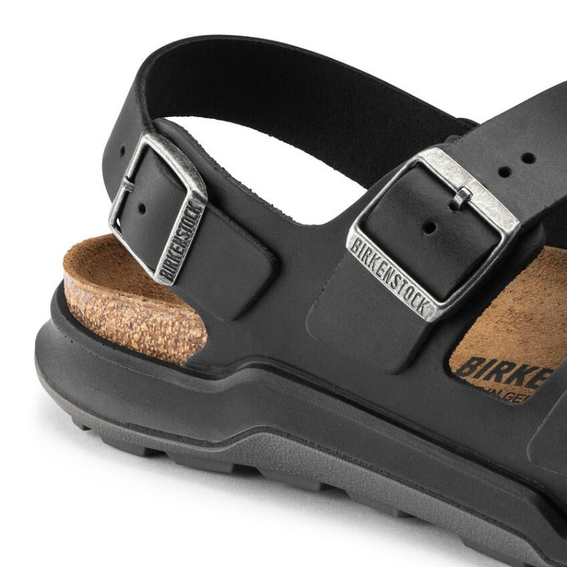 Birkenstock Milano CT Men's Sandal - Waxy Leather Black 2