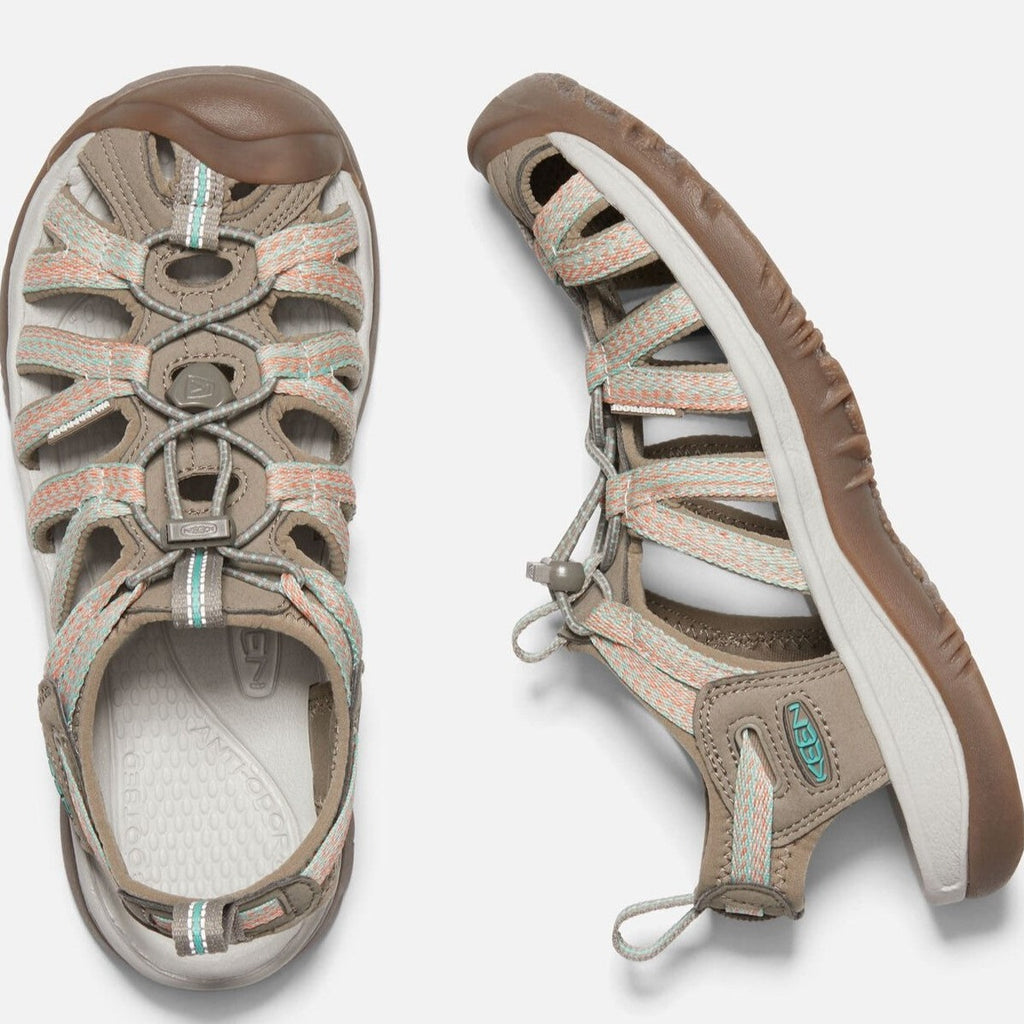 Keen Whisper Women's Walking Sandals - Taupe/Coral.1