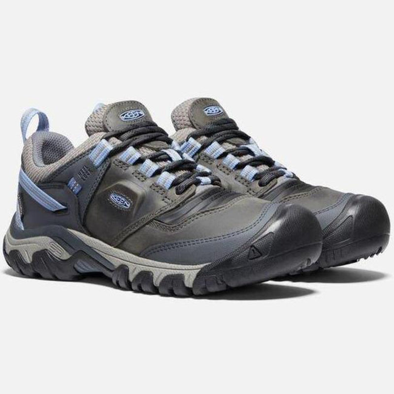 Keen Ridge Flex Womens Waterproof Walking Shoes - Steel/Grey-Walking Shoe-Outback Trading