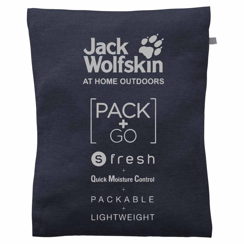 Jack Wolfskin JWP Women's 3/4 T-Shirt - Night Blue-Technical Tees-Outback Trading