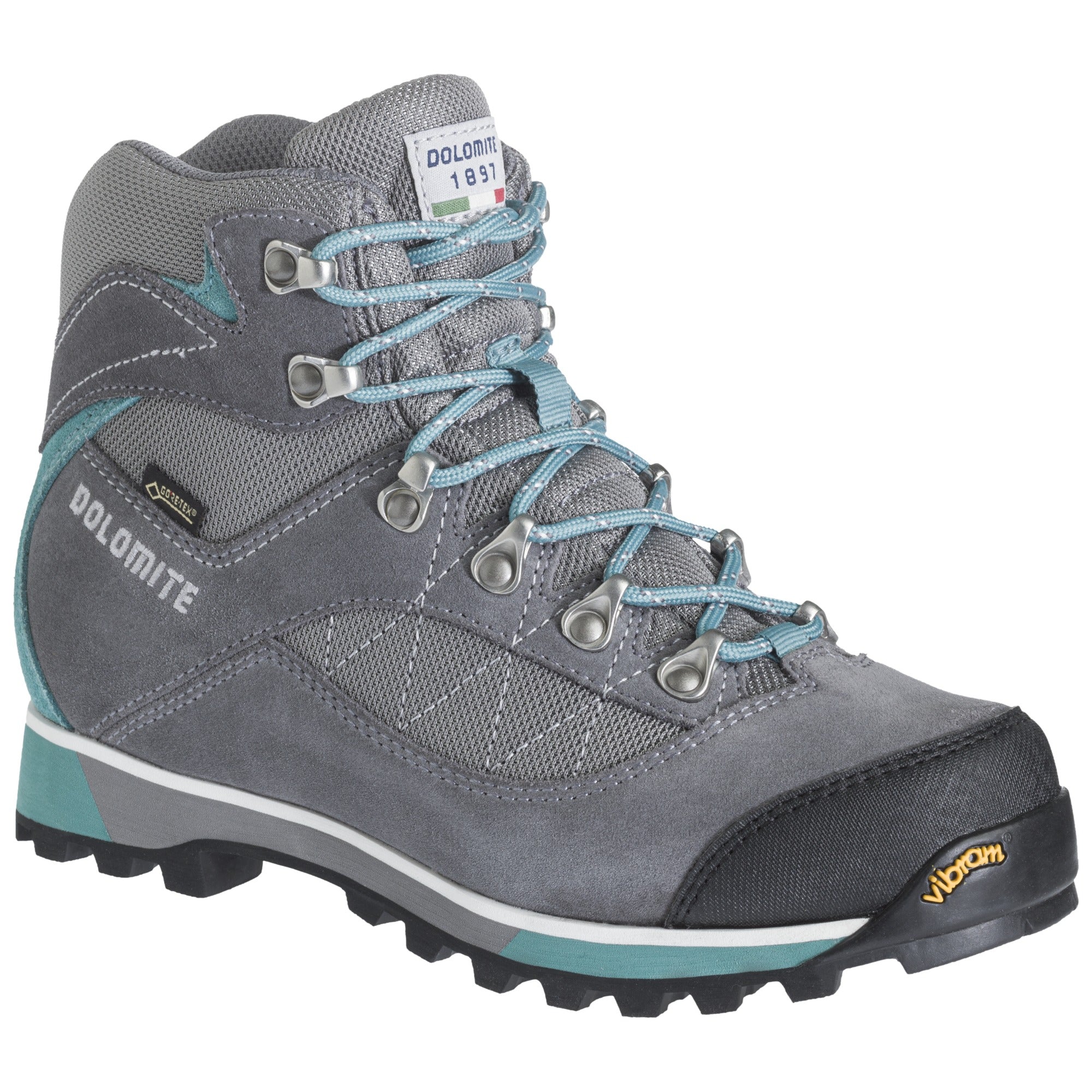 Dolomite Zernez GTX Mens Walking Boot - Gunmetal Grey / Dusty Teal Green