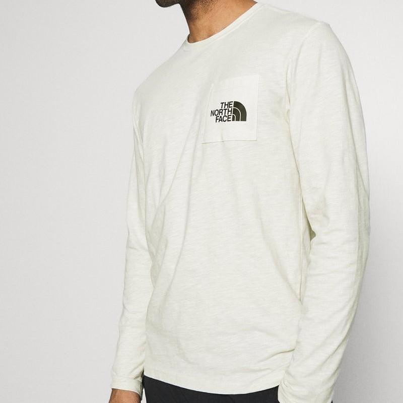 The North Face Tissaack Long Sleeve Tee - Vintage White-Shirts & Tops-Outback Trading