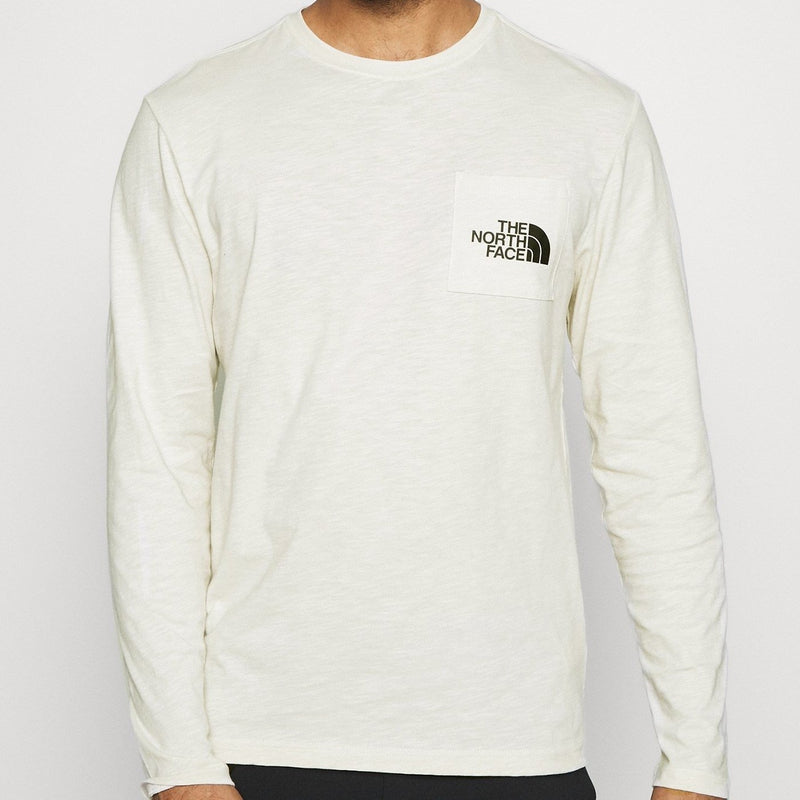 The North Face Tissaack Long Sleeve Tee - Vintage White-Shirts & Tops-Outback Trading