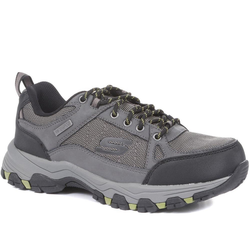Skechers Selmen Cormack Walking Shoe - Relaxed Fit - Charcoal-Shoes-Outback Trading