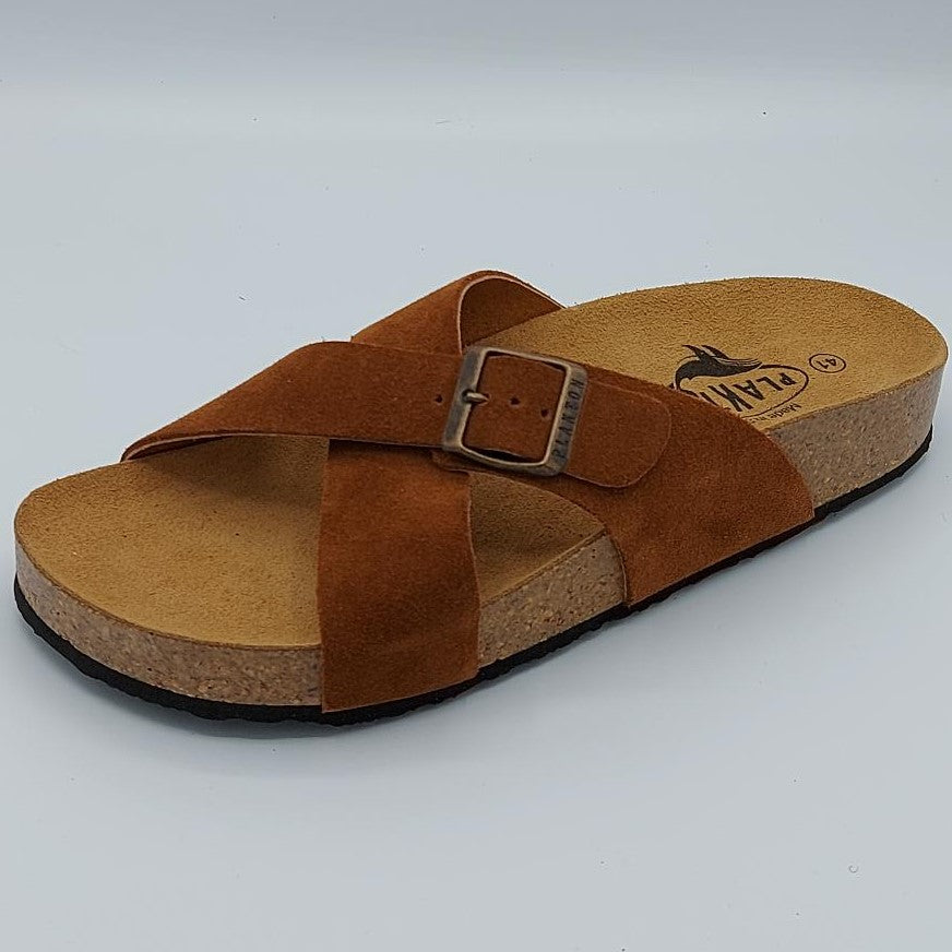 Plakton CP Baker Leather Women's Sandal - Brown.3