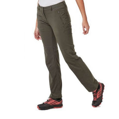 Craghoppers Women's NosiLife Pro II Trousers - Mid Khaki-Active Trousers-Outback Trading