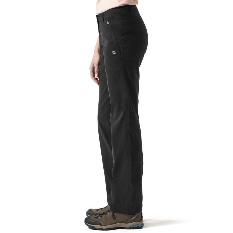 Craghoppers Kiwi Pro Stretch Walking Trousers for Women - Black-Active Trousers-Outback Trading