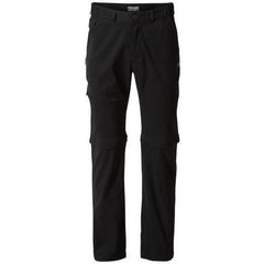 Craghoppers Men's Kiwi Pro Convertible Trousers - Black-Active Trousers-Outback Trading