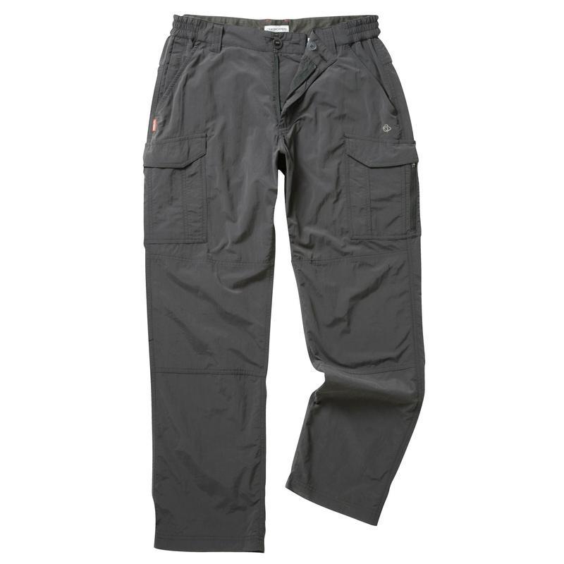 Craghoppers NosiLife Men's Cargo Walking Trousers - Black Pepper-Active Trousers-Outback Trading