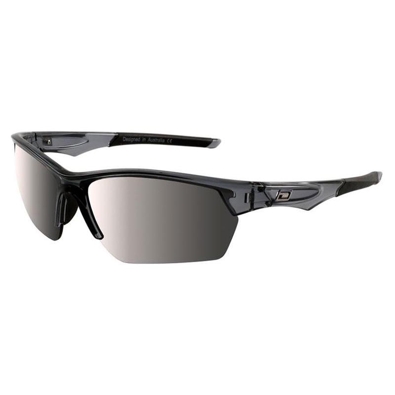 Dirty Dog Sport Track Crystal Black Mirror Silver Polarised Lens-Sunglasses-Outback Trading