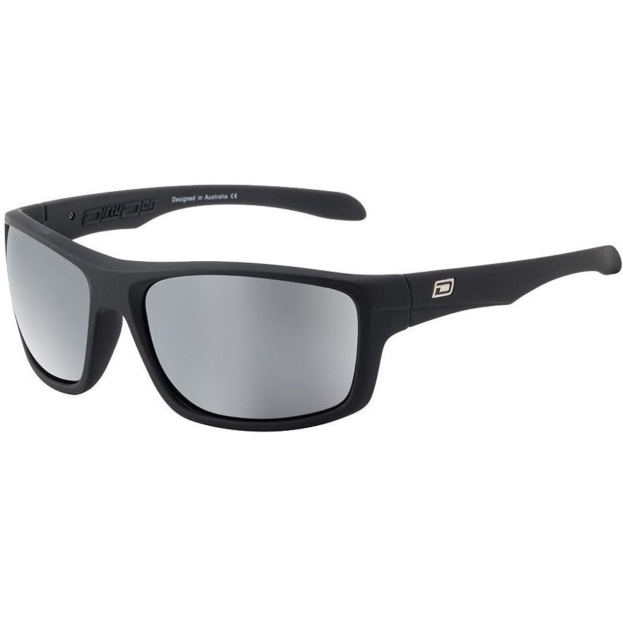 Dirty Dog Axle Satin Black/Grey Mirror Sunglasses-outback trading