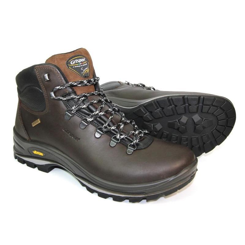 Grisport Fuse Men's Leather Waterproof Walking Boots - Brown-Walking Boots-Outback Trading