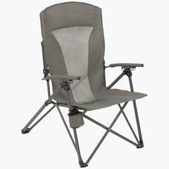 Highlander Balvenie Reclining Camping Chair - Charcoal-Camping Chairs-Outback Trading