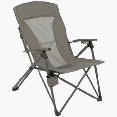 Highlander Balvenie Reclining Camping Chair - Charcoal-Camping Chairs-Outback Trading
