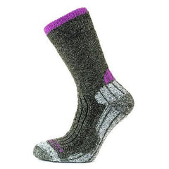 Horizon Performance Merino Trekker Women's Socks - Olive/Purple-Socks-Outback Trading