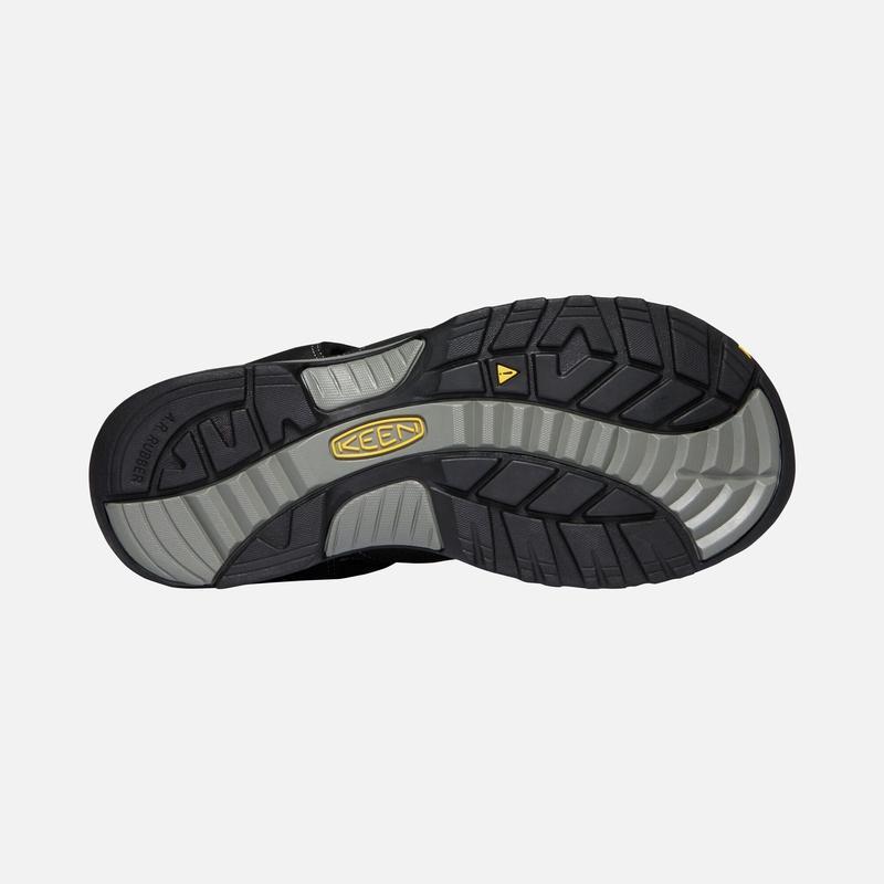 Keen Rialto II Men's Leather Walking Sandals - Black/Gargoyle-Sandals-Outback Trading
