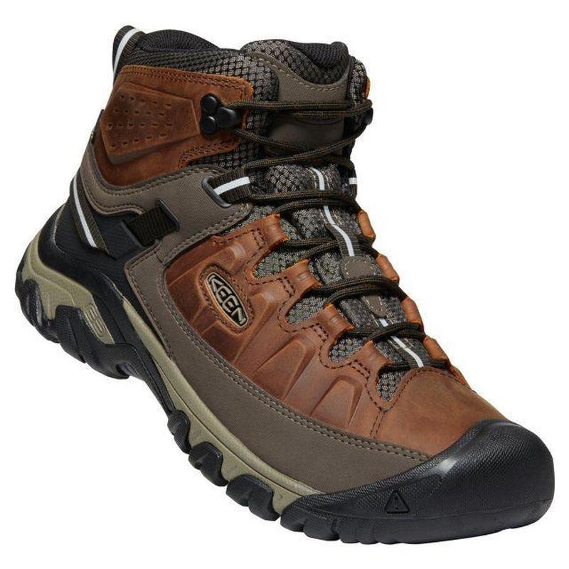 Keen Targhee III Mid Men's Waterproof Walking Boots - Chestnut/Mulch-Walking Boots-Outback Trading