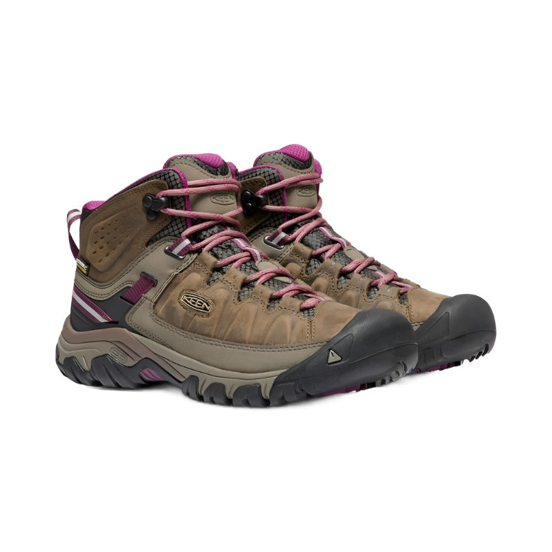 Keen Targhee III Mid Women's Waterproof Walking Boots - Weiss/Boysenberry-Walking Boots-Outback Trading