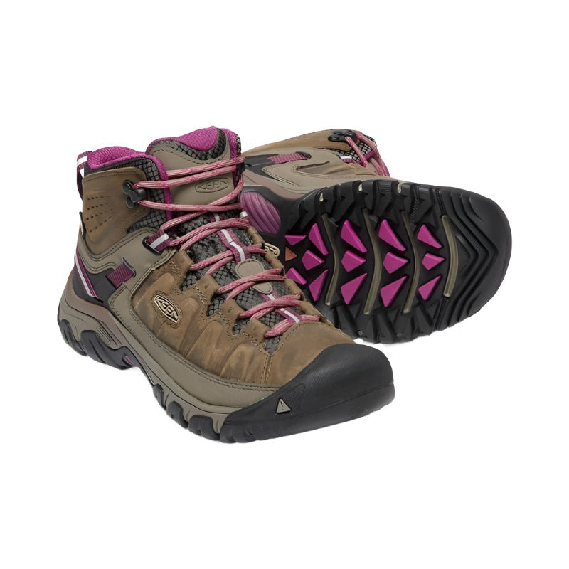 Keen Targhee III Mid Women's Waterproof Walking Boots - Weiss/Boysenberry-Walking Boots-Outback Trading