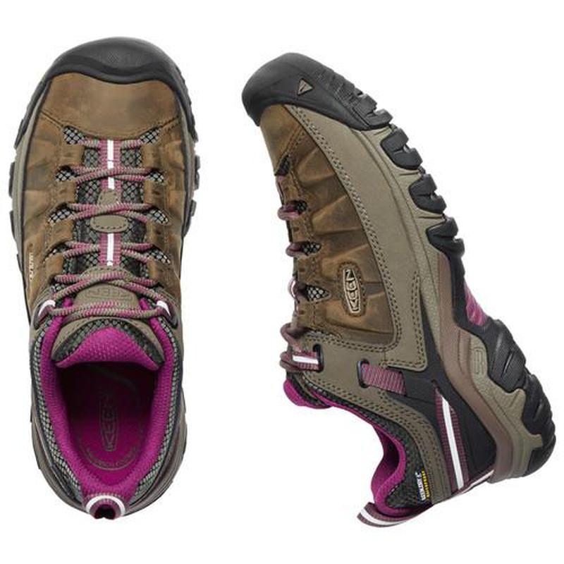 Keen Targhee lll Women's Waterproof Walking Shoe Weiss/Boysenberry-Walking Shoes-Outback Trading
