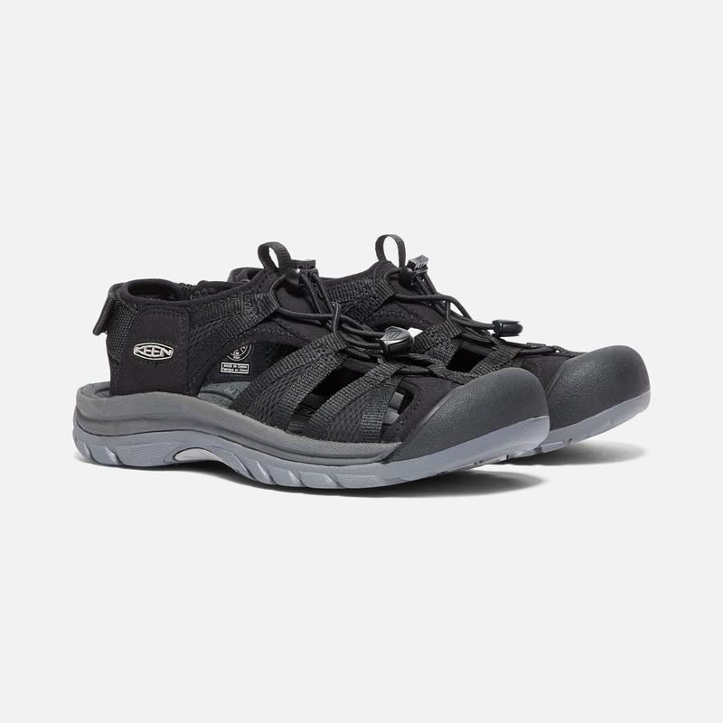 Keen Venice II H2 Women's Walking Sandals - Black/Steel Grey-Sandals-Outback Trading