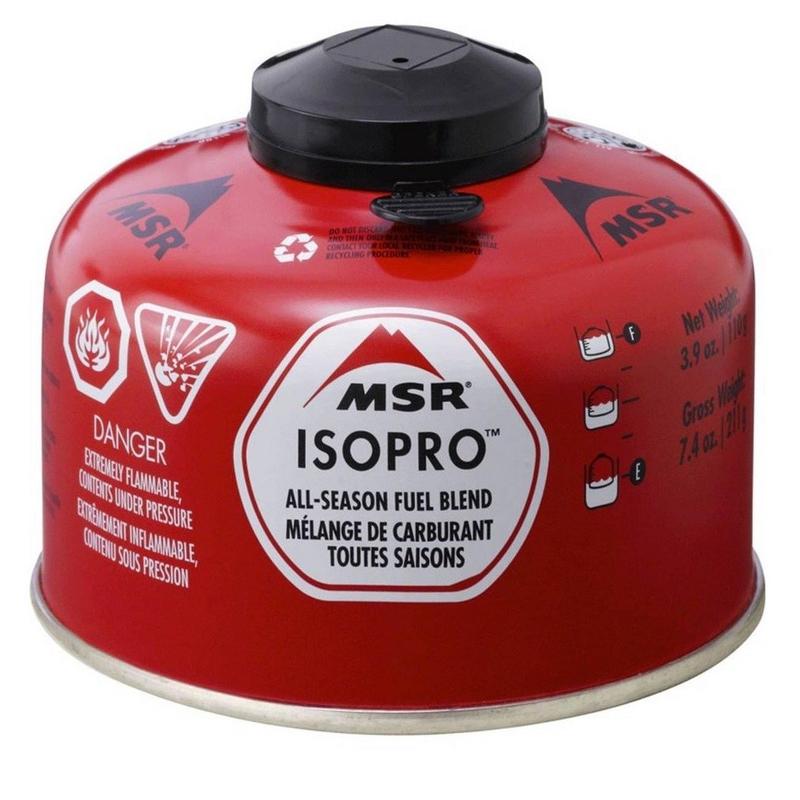 MSR IsoPro Gas Cartridge - 110g Isobutane/Propane Mix-Camping Gas-Outback Trading