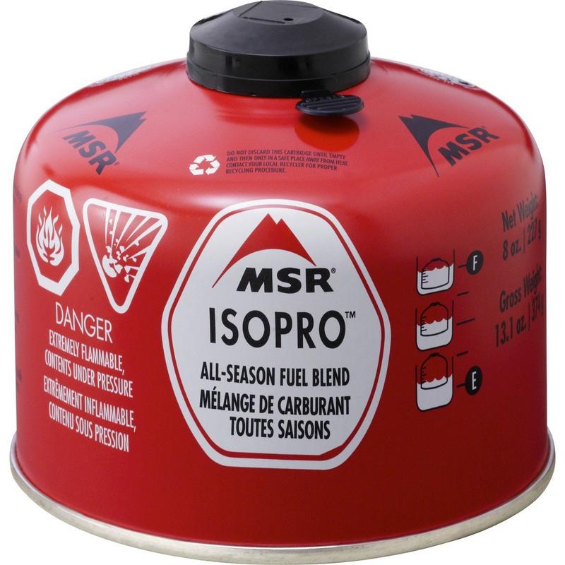 MSR IsoPro Gas Cartridge - 227g Isobutane/Propane Mix-Camping Gas-Outback Trading