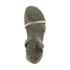 Merrell Terran Cross II Women's Walking Sandals - Dusty Olive-Sandals-Outback Trading