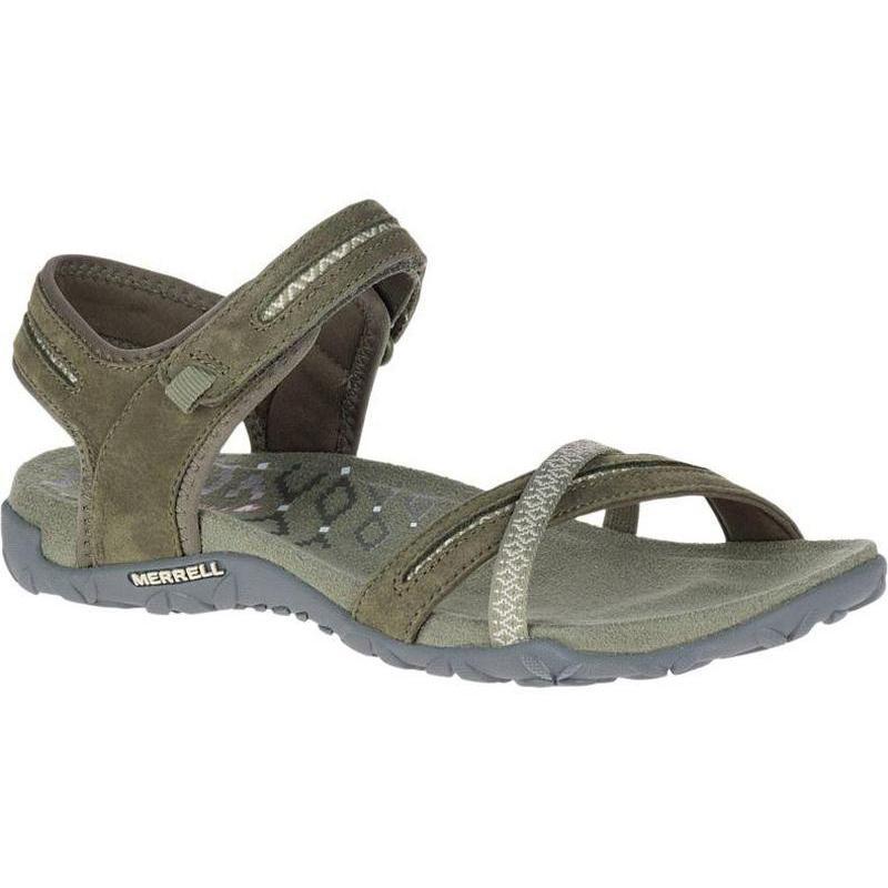 Merrell Terran Cross II Women's Walking Sandals - Dusty Olive-Sandals-Outback Trading