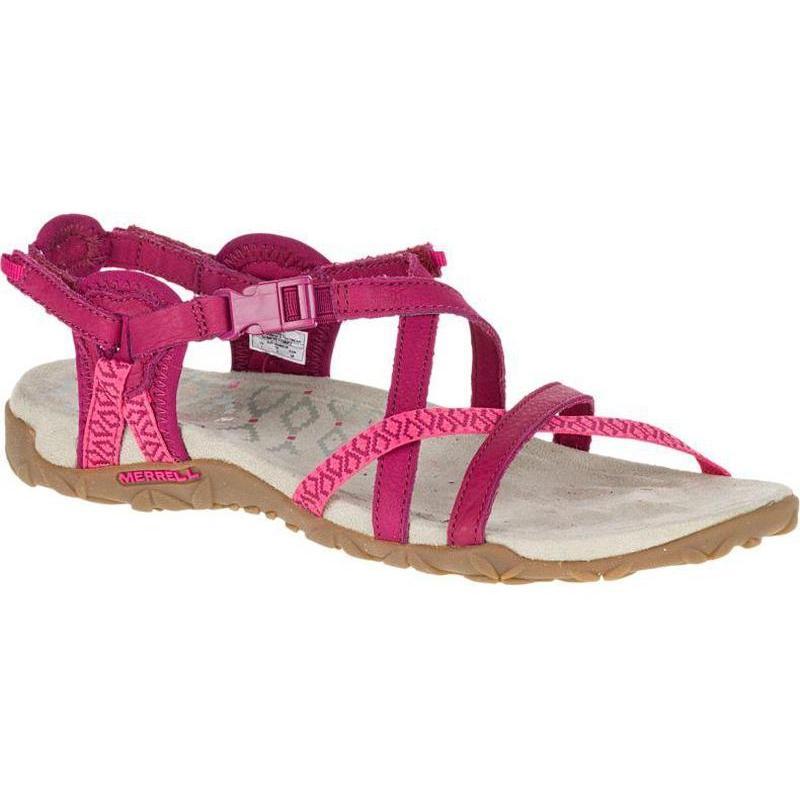 Merrell Terran Lattice II Women's Walking Sandals - Fuchsia-Sandals-Outback Trading