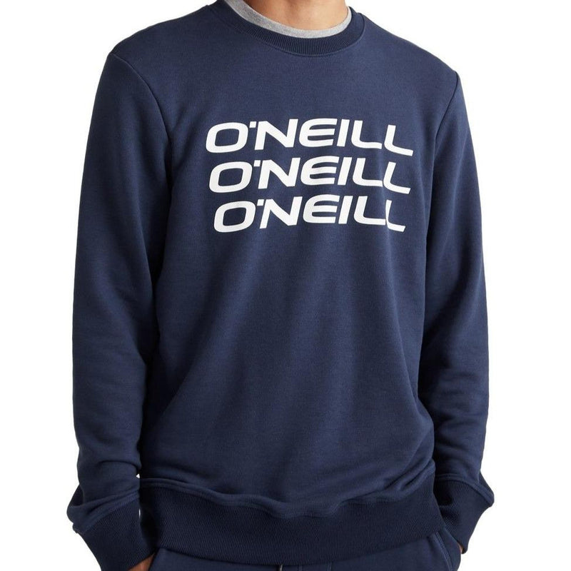 O'Neill Mens Triple Stack Crew Sweatshirt - Ink Blue-Sweatshirt-Outback Trading