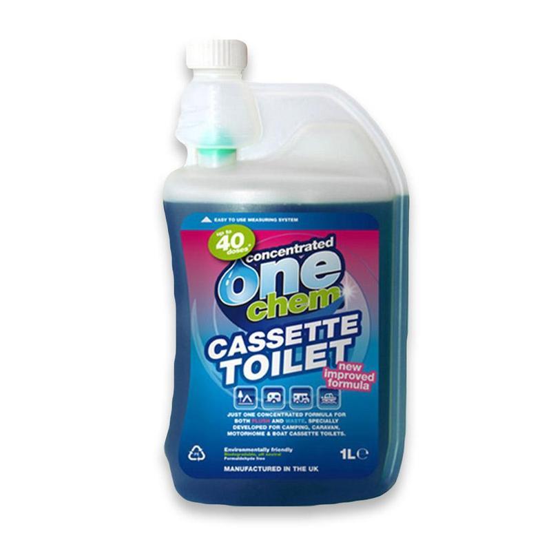 One Chem Cassette 1 Litre Toilet Fluid - 2 in 1 (Flush & Waste)-Camping Accessories-Outback Trading