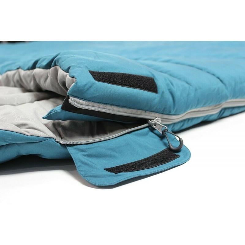 Outdoor Revolution Sunstar 400 Double Square Sleeping Bag - Blue Coral-Sleeping Bags-Outback Trading