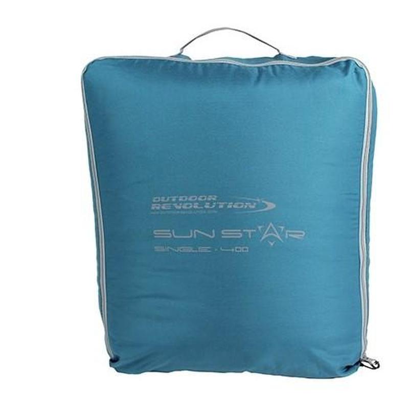 Outdoor Revolution Sunstar 400 Single Square Sleeping Bag - Blue Coral-Sleeping Bags-Outback Trading
