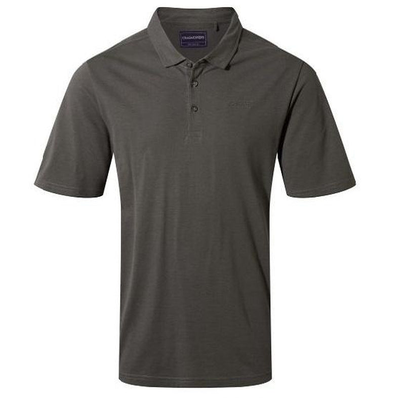 Craghoppers Stanton Short Sleeve Polo - Mens - Grey-Shirts & Tops-Outback Trading
